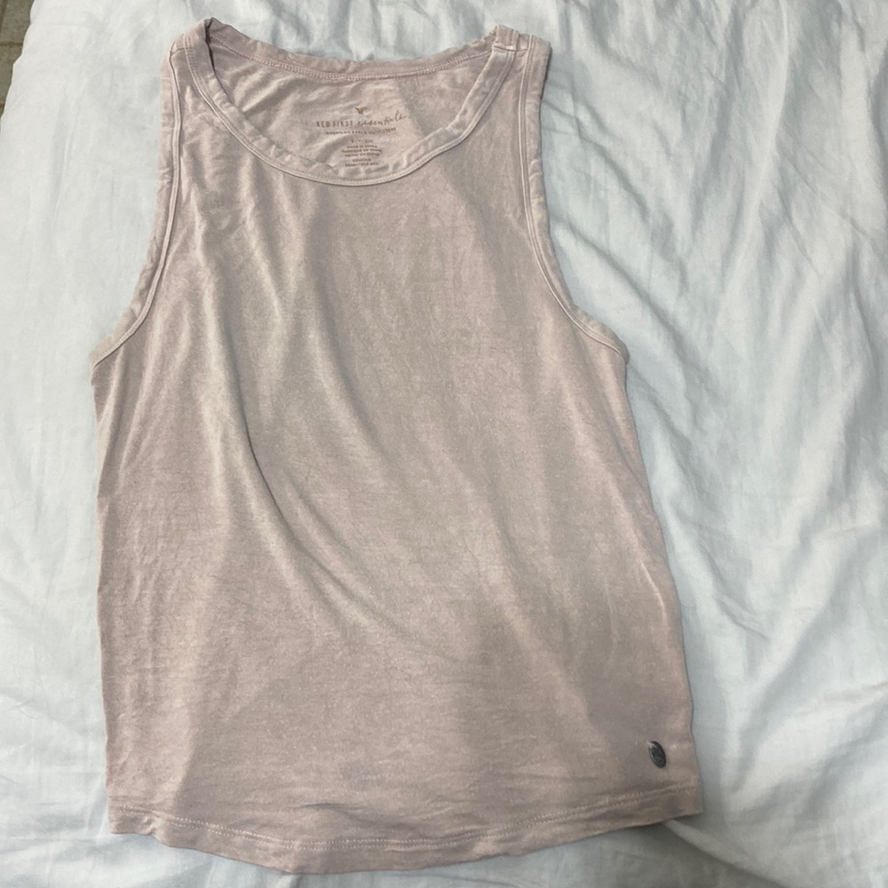 American eagle blush pink tank top. Size small